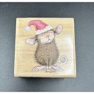 HOUSE MOUSE Rubber Stamp Santa's Little Helper Vintage Christmas Stampabilities